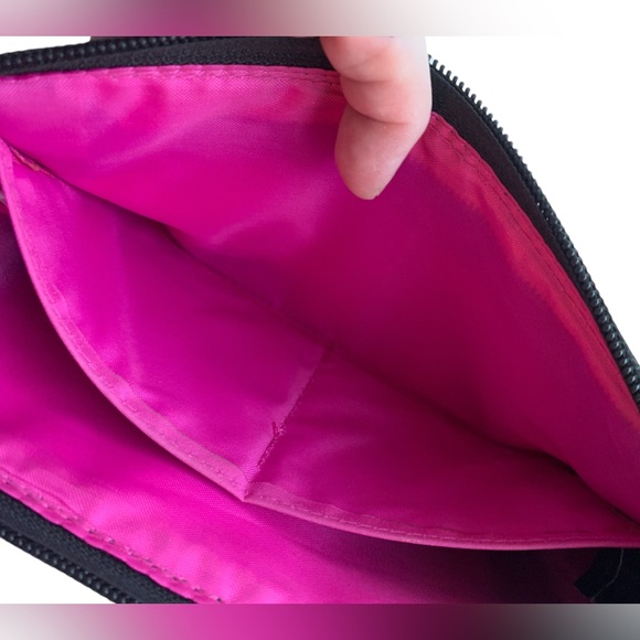 NICOLE MILLER Colorful Wristlet Wallet Purse Tons of Space & Pockets! Black Blue - Picture 5 of 11